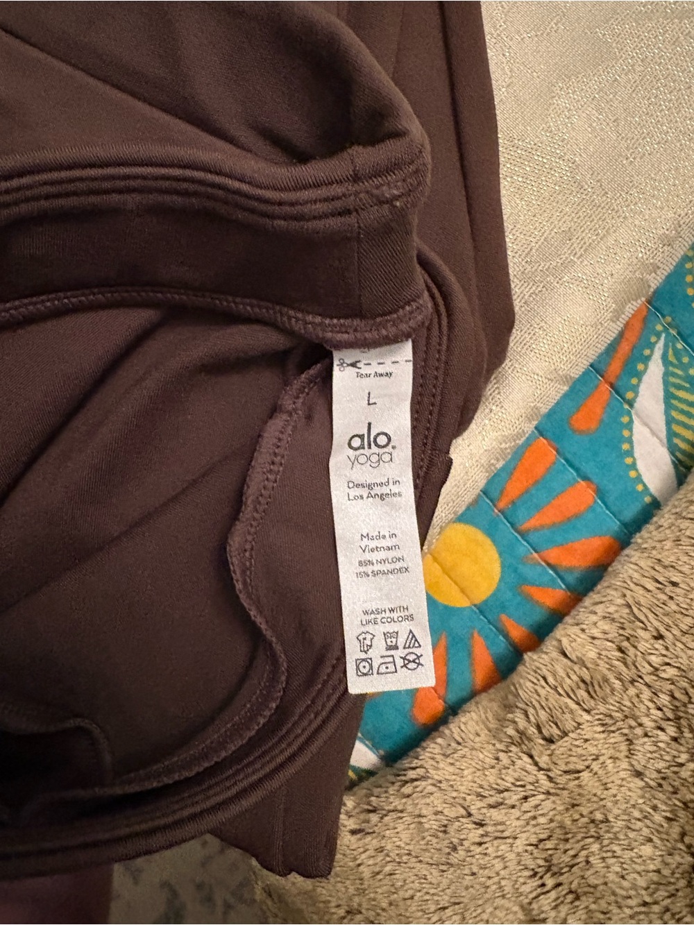 ALO Yoga Brown High-Rise Ponte Leggings - Picture 8 of 8